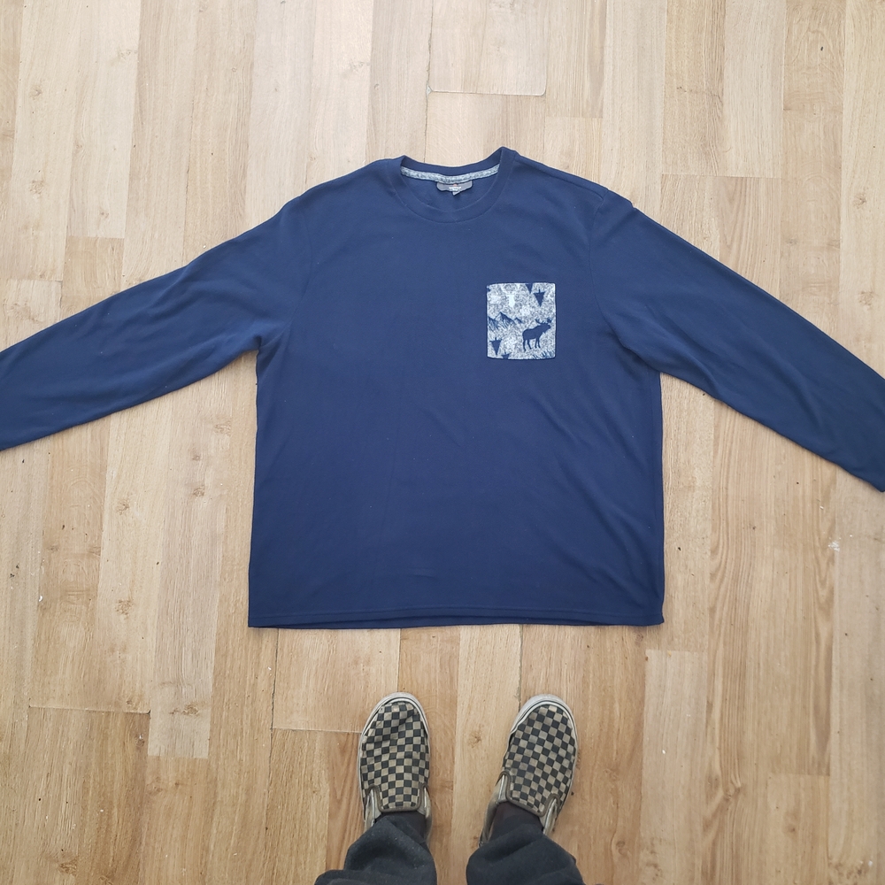 Casual Long Sleeve Mountain Ridge, Unisex, With Patterned Pocket. Open To Offers